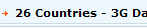 26 Countries - 3G Data Access